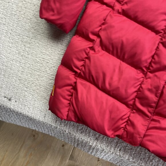 Lole Parka Winter Quilted Coat Hooded Fur Trim Women’s Size XS Cherry Red / Pink - Picture 6 of 16